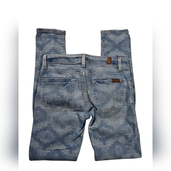 EUC 7 for all Man kind Sz 25 Aztec Pattern - Picture 3 of 9